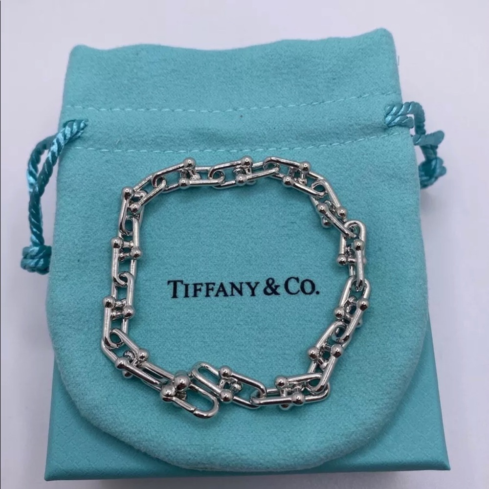 COPY - Tiffany & Co. small link hardware in sterling silver 7”